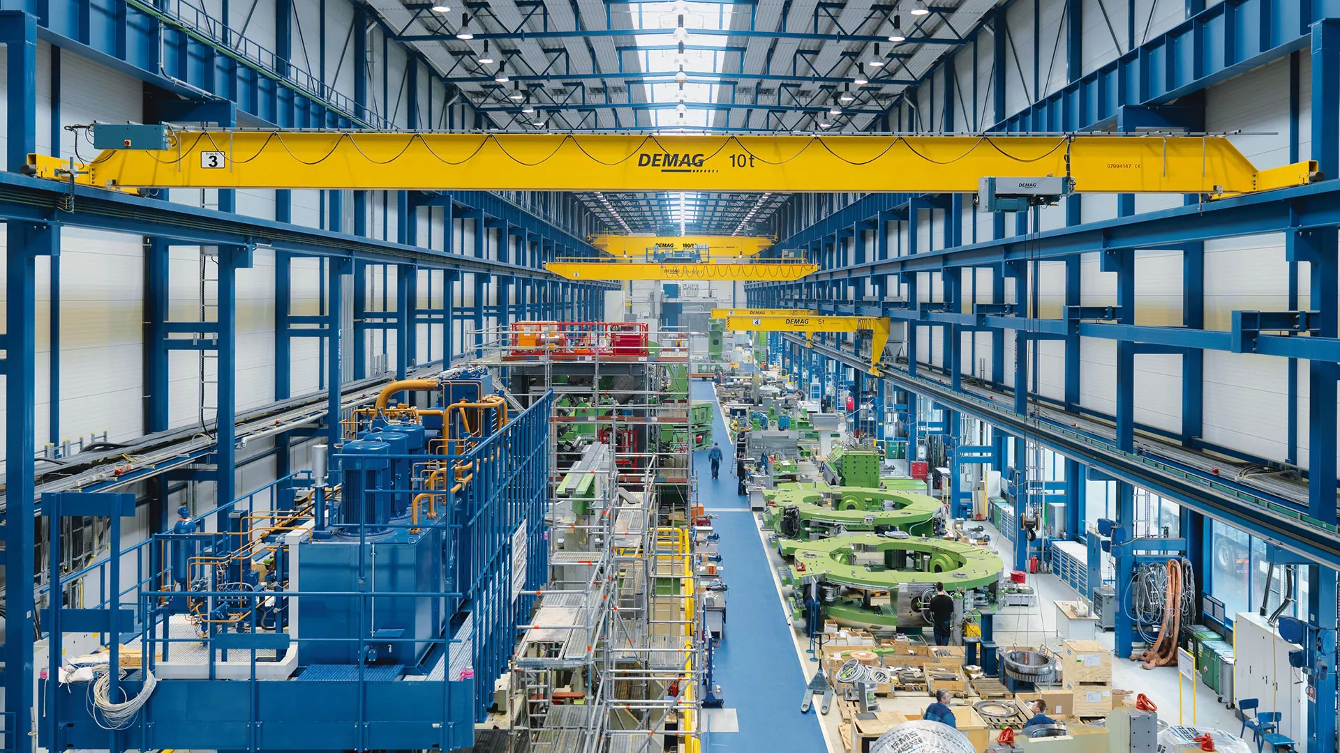 EKKE single-girder overhead travelling cranes up to 12.5 tonnes